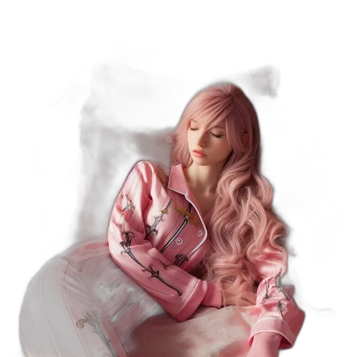 jacket, dress, hair, face transparent PNG cut-out