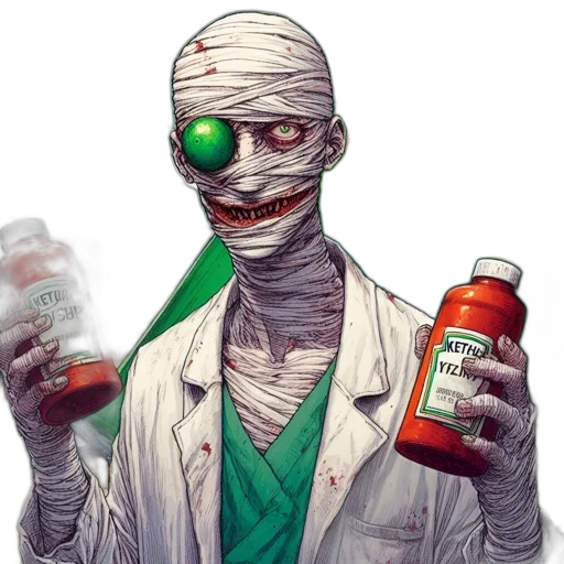 robot, bottle, mask, food transparent PNG cut-out