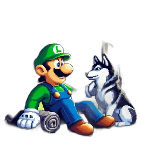 animal, staff, weapon, pixel art transparent PNG cut-out