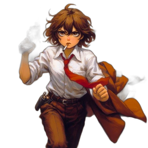 staff, weapon, jacket, pixel art transparent PNG cut-out