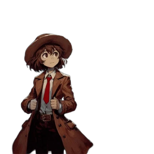 staff, jacket, hat, weapon transparent PNG cut-out