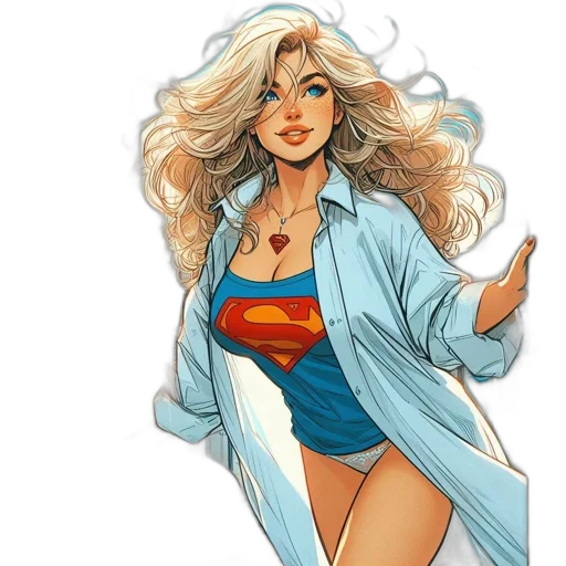 comic book art, concept art, cartoon, fantasy art transparent PNG cut-out