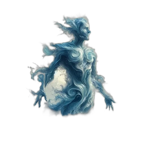 dragon, creature, dress, hair transparent PNG cut-out