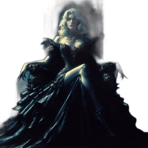 dress, crown, concept art, fantasy art transparent PNG cut-out