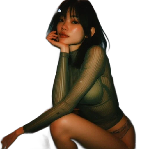 dress, jacket, creature, face transparent PNG cut-out