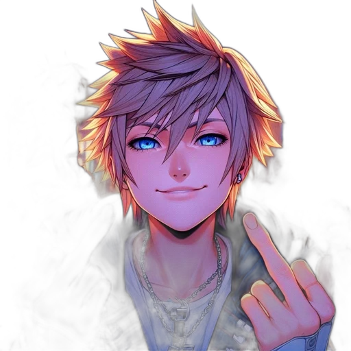 staff, face, anime, pixel art transparent PNG cut-out