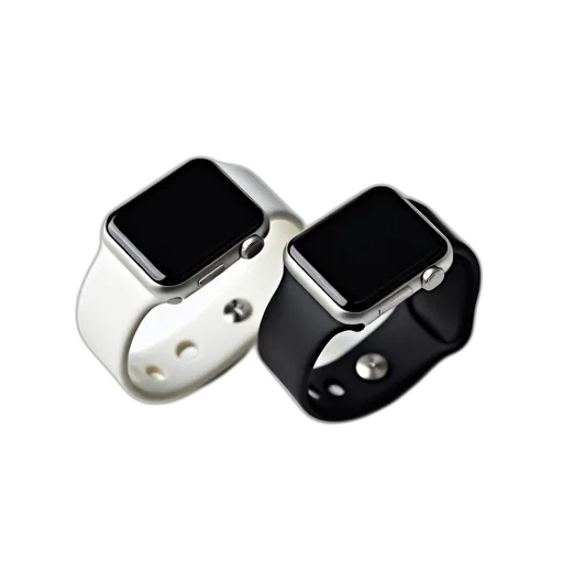 jewelry, monochrome, two, smartwatches transparent PNG cut-out