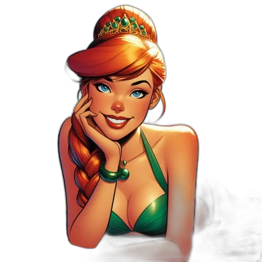 jewelry, hat, comic book art, concept art transparent PNG cut-out