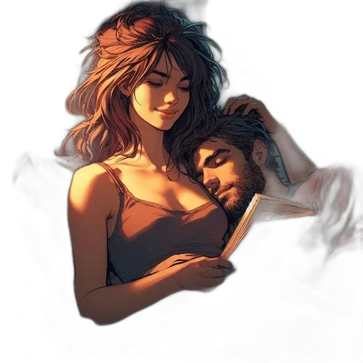 concept art, watercolor, comic book art, fantasy art transparent PNG cut-out
