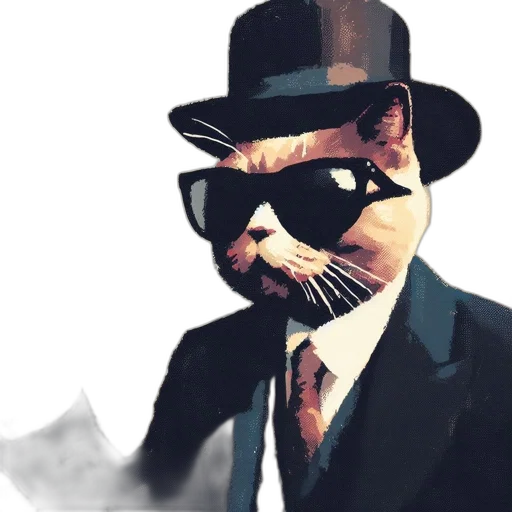 hat, mask, animal, comic book art transparent PNG cut-out