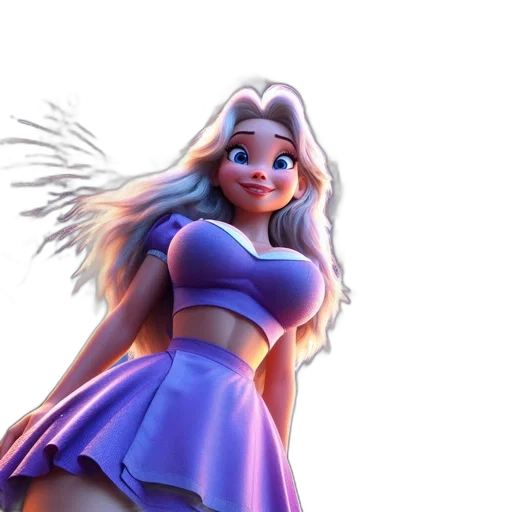 dress, face, concept art, 3d render transparent PNG cut-out