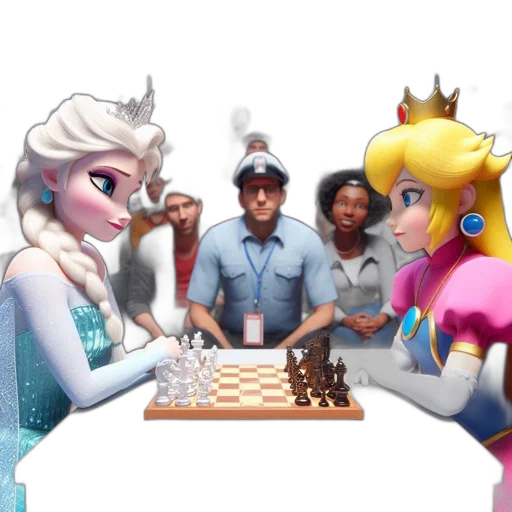 crown, staff, robot, dress transparent PNG cut-out