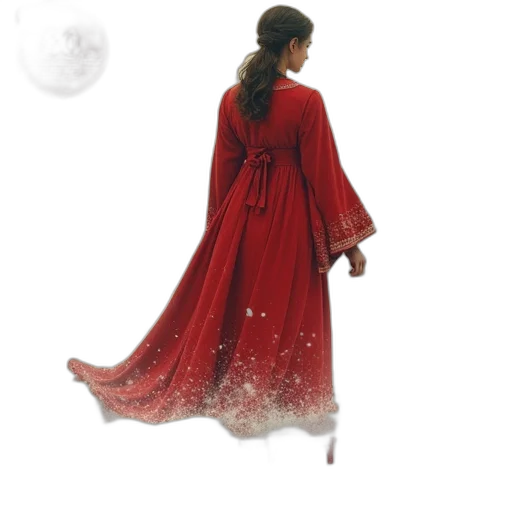 dress, staff, fantasy art, concept art transparent PNG cut-out