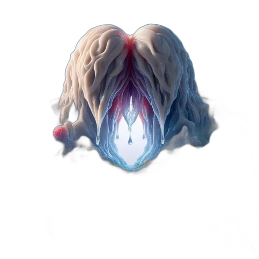 crown, hair, mask, creature transparent PNG cut-out
