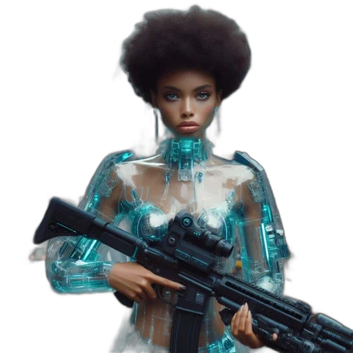 weapon, dress, robot, concept art transparent PNG cut-out