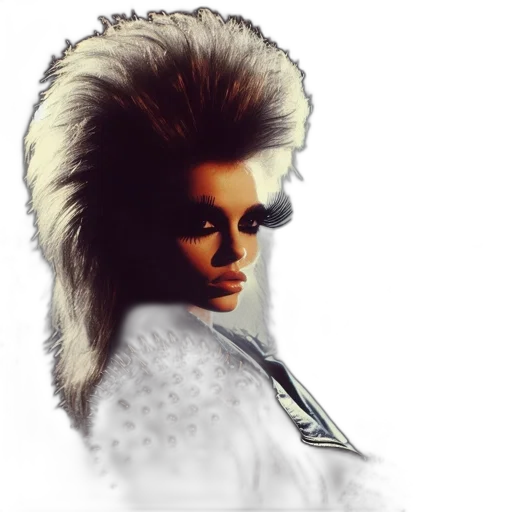 hair, jacket, photorealistic, concept art transparent PNG cut-out