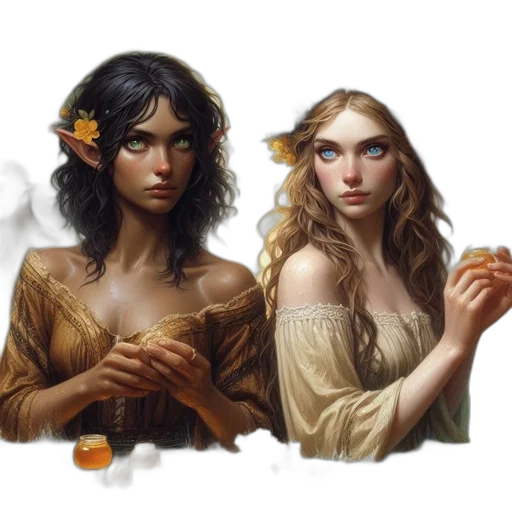fantasy art, concept art, pixel art, oil painting transparent PNG cut-out