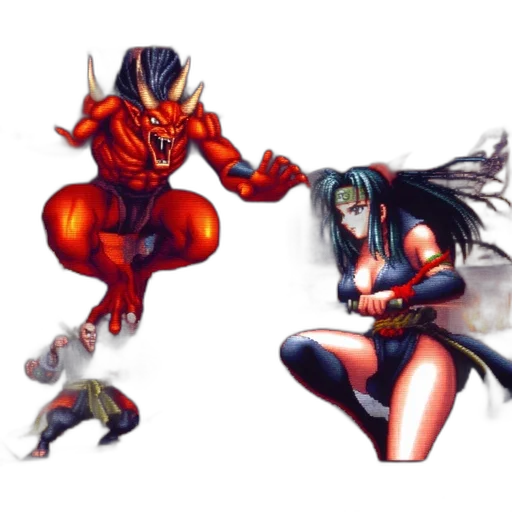 concept art, comic book art, fantasy art, pixel art transparent PNG cut-out