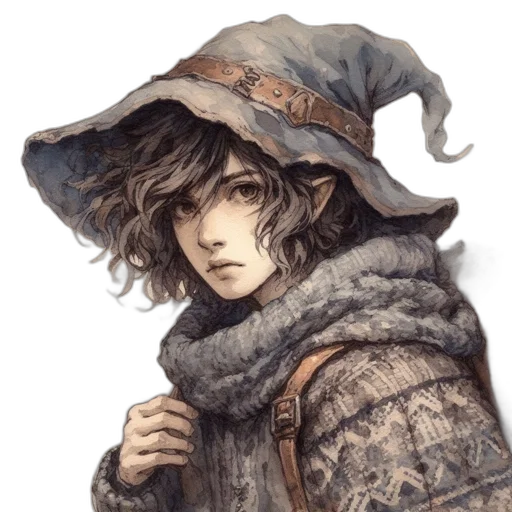 hat, face, staff, mask transparent PNG cut-out