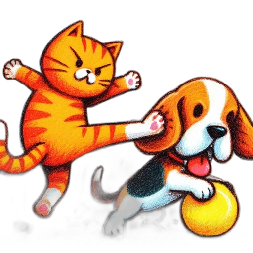 animal, concept art, pixel art, watercolor transparent PNG cut-out