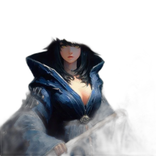 sword, dragon, staff, jacket transparent PNG cut-out