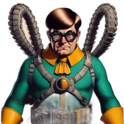jacket, robot, staff, concept art transparent PNG cut-out