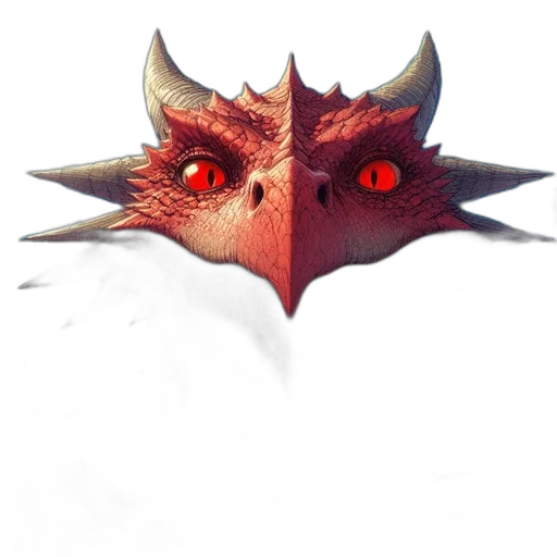 dragon, mask, face, creature transparent PNG cut-out