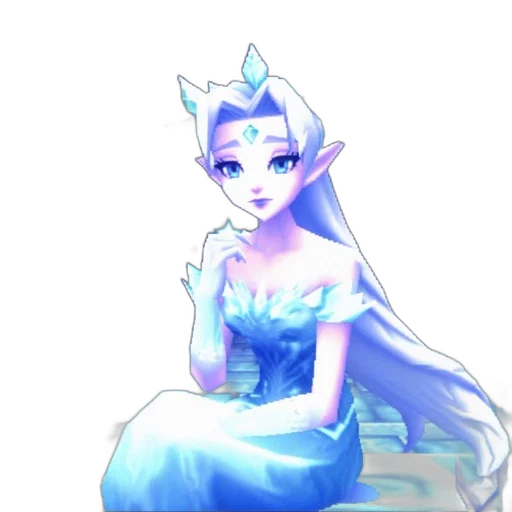 dress, crown, face, staff transparent PNG cut-out