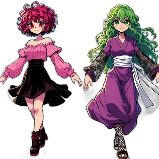 concept art, pixel art, anime, fantasy art transparent PNG cut-out