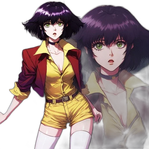 jacket, concept art, anime, vaporwave transparent PNG cut-out