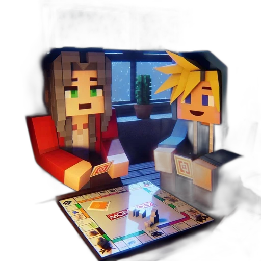 furniture, 3d render, pixel art, concept art transparent PNG cut-out