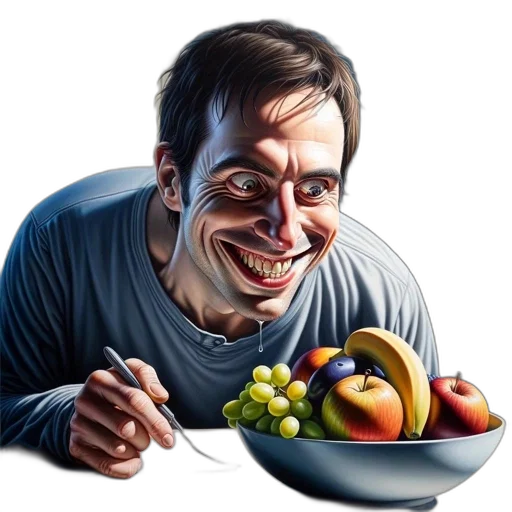 food, face, mask, creature transparent PNG cut-out