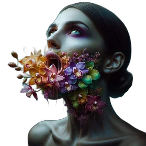 mask, flower, face, crown transparent PNG cut-out