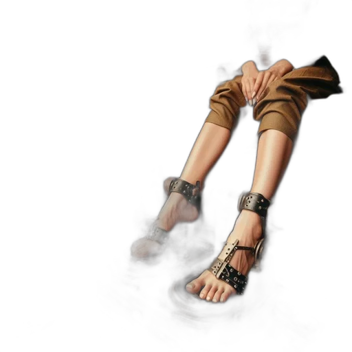 shoes, weapon, staff, mask transparent PNG cut-out