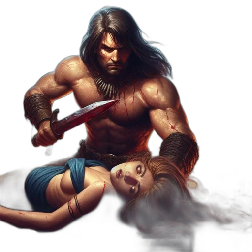 concept art, fantasy art, comic book art, photorealistic transparent PNG cut-out
