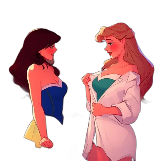dress, concept art, cartoon, comic book art transparent PNG cut-out