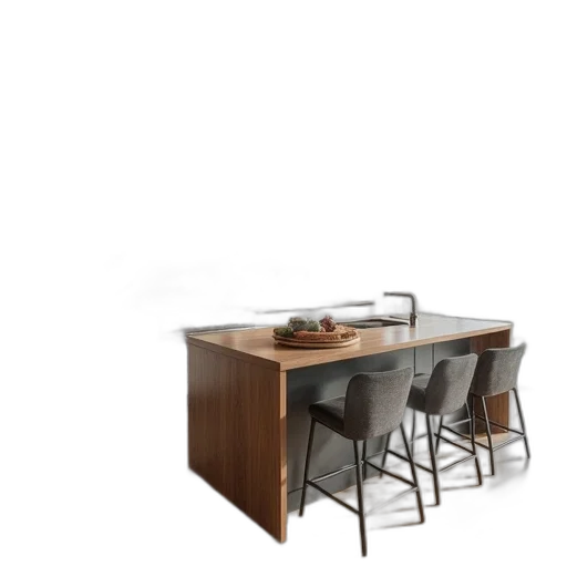 furniture, 3d render, photorealistic, earth tones transparent PNG cut-out