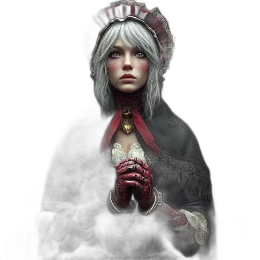 face, staff, crown, dress transparent PNG cut-out