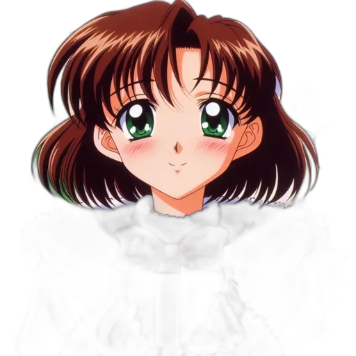 jacket, dress, face, hair transparent PNG cut-out