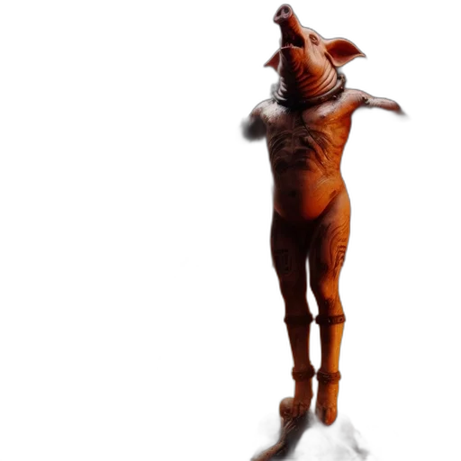 animal, creature, mask, staff transparent PNG cut-out