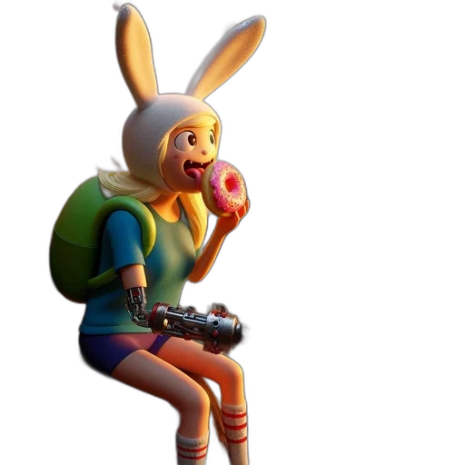 weapon, jacket, animal, staff transparent PNG cut-out