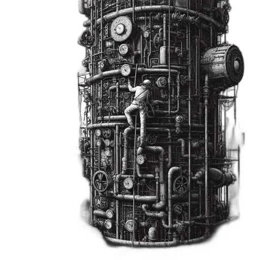 robot, bottle, weapon, car transparent PNG cut-out
