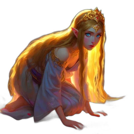 dress, crown, fantasy art, concept art transparent PNG cut-out