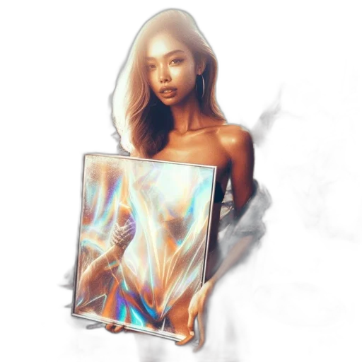 dress, face, jewelry, fantasy art transparent PNG cut-out