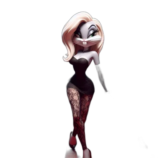 dress, robot, staff, creature transparent PNG cut-out