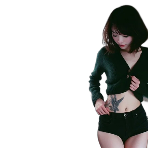 jacket, dress, photorealistic, cyberpunk transparent PNG cut-out