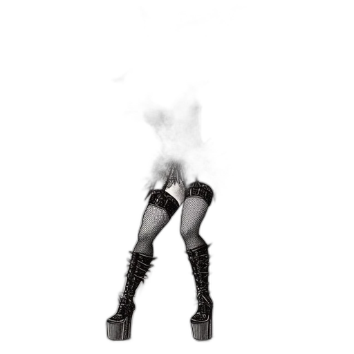 shoes, hair, weapon, dress transparent PNG cut-out