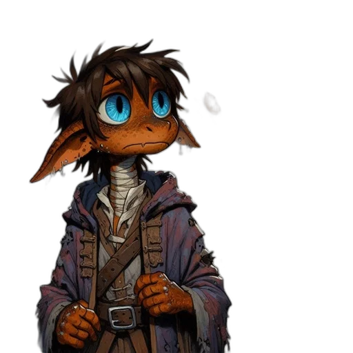 staff, jacket, dragon, mask transparent PNG cut-out