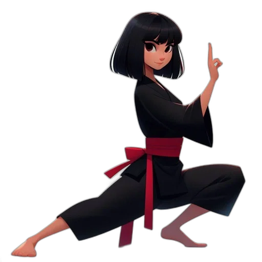 staff, concept art, anime, pixel art transparent PNG cut-out