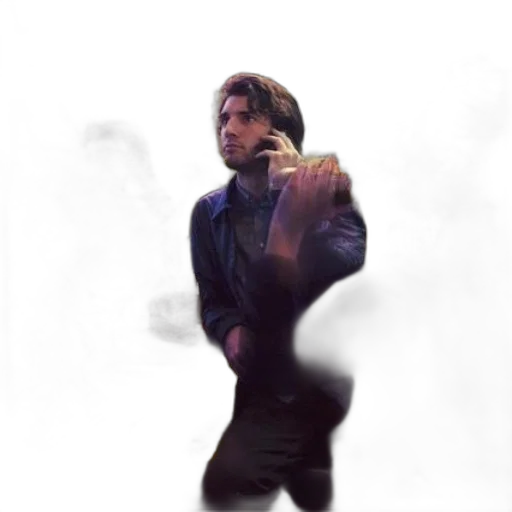 jacket, creature, staff, face transparent PNG cut-out